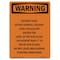 Signmission OSHA WARNING Sign, Solvent Level Do Not Overfill, 24in X 18in Decal, 18" W, 24" L, Portrait OS-WS-D-1824-V-13534 - alternate 1